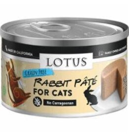Lotus Lotus Grain Free Rabbit Pate Cat Can 2.75oz