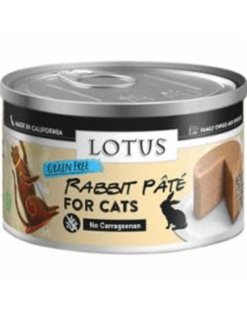 Lotus Lotus Grain Free Rabbit Pate Cat Can 2.75oz