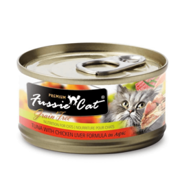 Fussie Cat Fussie Cat Premium Grain Free Tuna & Chicken Liver Canned Cat 2.82 oz