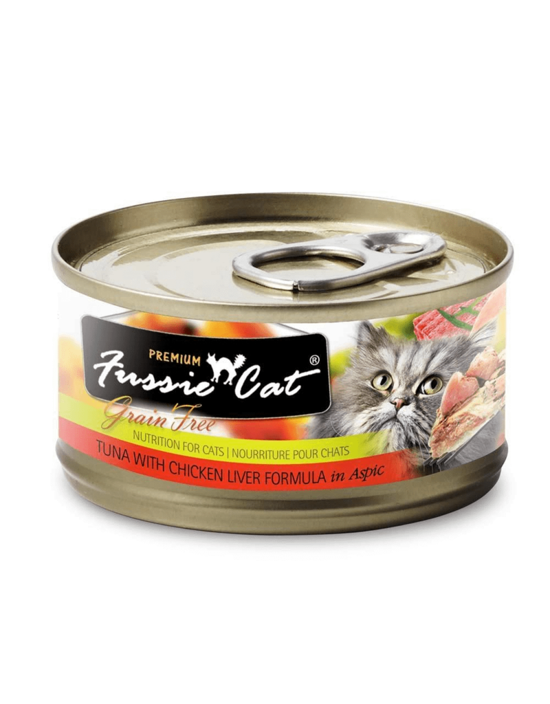 Fussie Cat Fussie Cat Premium Grain Free Tuna & Chicken Liver Canned Cat 2.82 oz