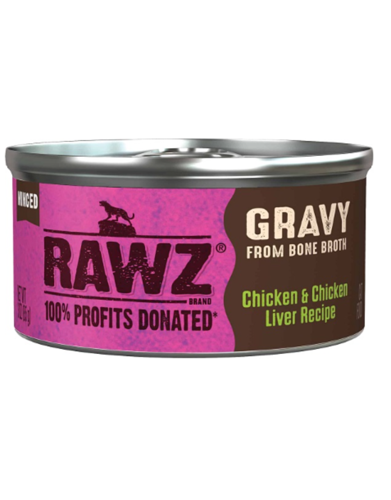 Rawz Rawz Gravy Chicken & Chicken Liver Canned Cat Food 3oz
