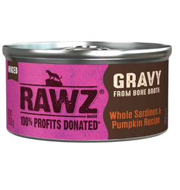 Rawz Gravy Whole Sardines & Pumpkin Canned Cat Food 3oz