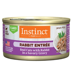 Nature's Variety Nature's Variety Instinct Flaked Rabbit Entree in Savory Gravy Canned Cat Food 3oz