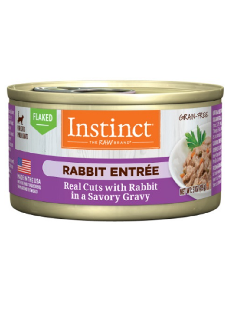 Nature's Variety Nature's Variety Instinct Flaked Rabbit Entree in Savory Gravy Canned Cat Food 3oz