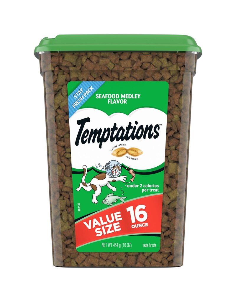 Whiskas Temptations Seafood Medley Value Pack 16oz