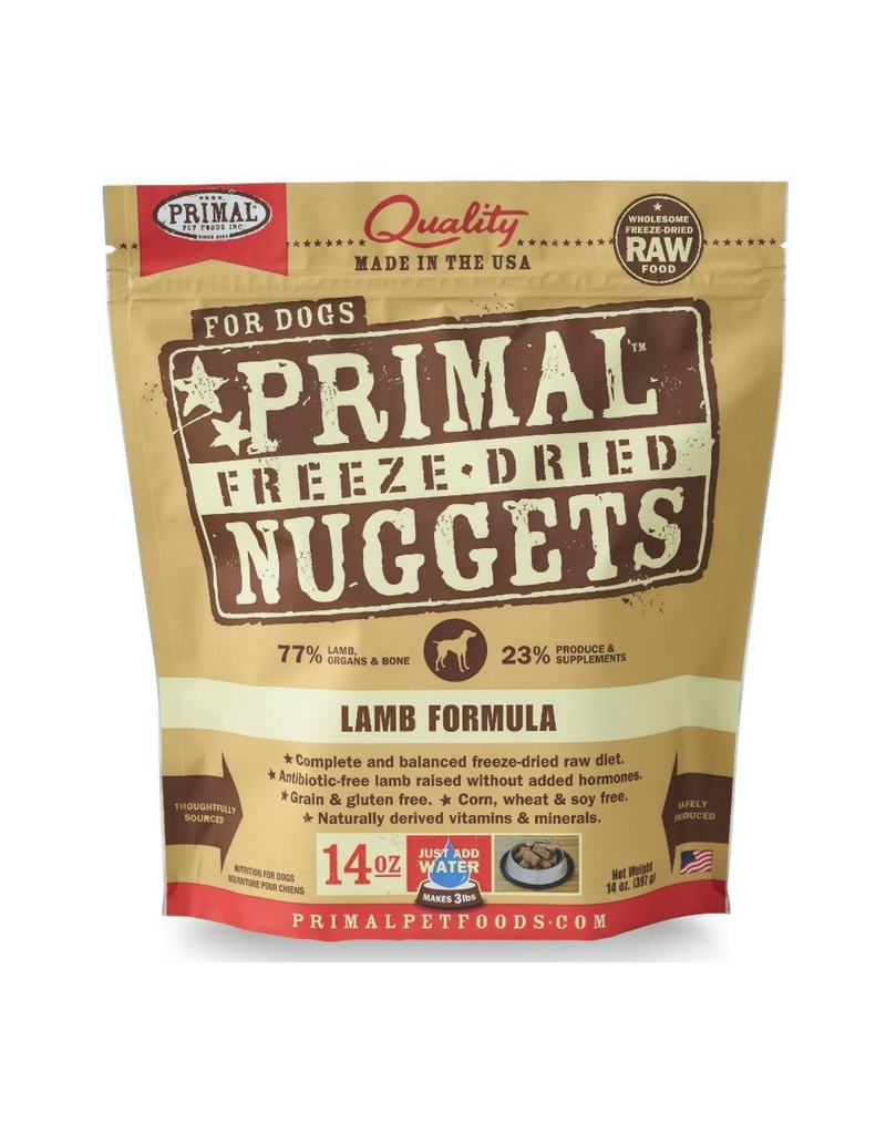 Primal Primal Freeze Dried Raw Lamb Formula Nuggets Dog Food 14oz