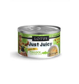 Lotus Lotus Just Juicy Pollock Stew Canned Cat 2.5 oz