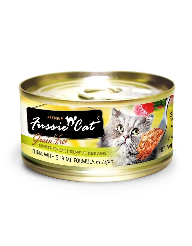 Fussie Cat Fussie Cat Tuna With Shrimp In Aspic Premium Grain Free Canned Cat Food 2.82 oz