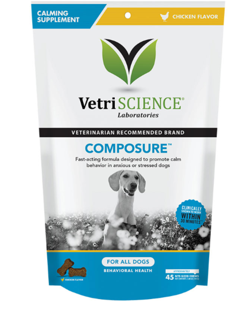 Vetri-Science VetriScience Chicken Flavor Composure Calming Treats For Dogs 45 Count