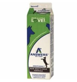 Answers Answers 1 Quart Dog & Cat Add  Goat Milk Frozen Carton