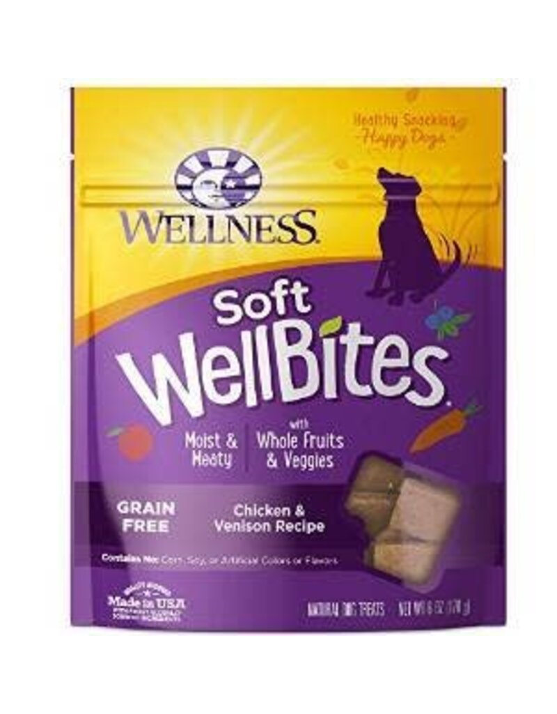 Wellness Wellness WellBites Chicken & Venison Recipe Soft & Chewy Dog Treats- 6 oz. Bag