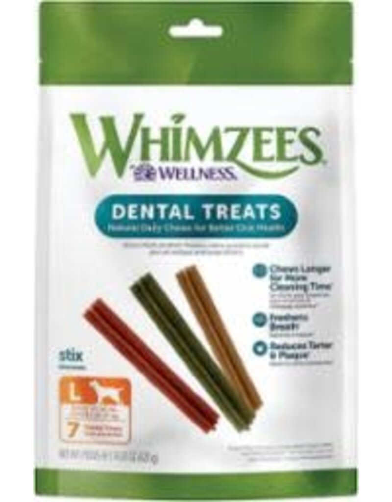 WHIMZEE Whimzees Large Stix Dental Chews For Dogs 14.8oz