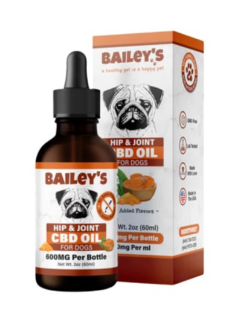 Bailey's Hip & Joint CBD Oil 600 mg 2oz