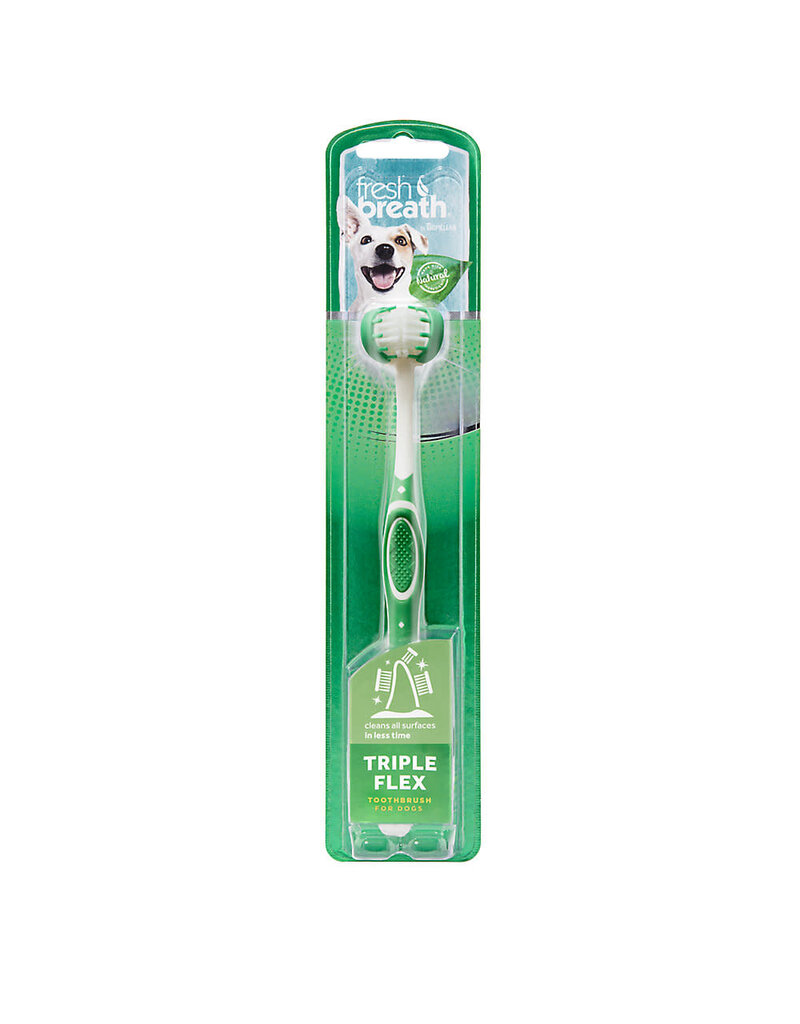 TropiClean Tropiclean Fresh Breath Triple Flex Toothbrush for Large Dogs