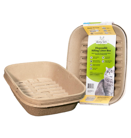 Worldwise Kitty Sift Disposable Litter Box System Large 1 Box 3 Sifters