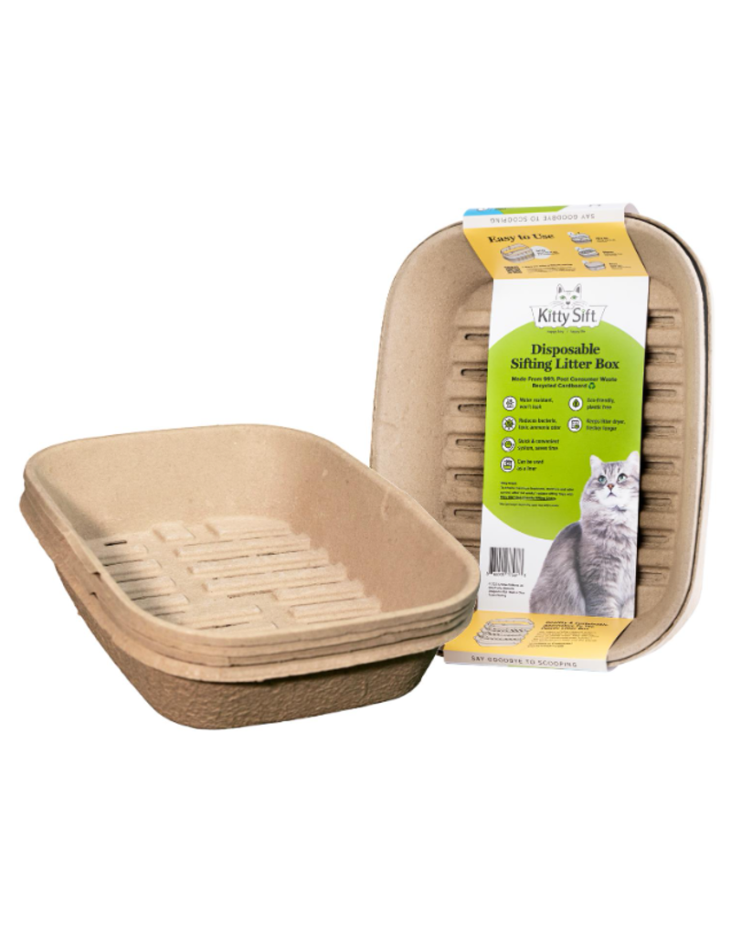Worldwise Kitty Sift Disposable Litter Box System Large 1 Box 3 Sifters