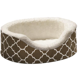 Midwest Midwest Orthopedic Nesting Bed with Teflon Gray Geo Pattern 17.5 x 14.5 x 5.5"