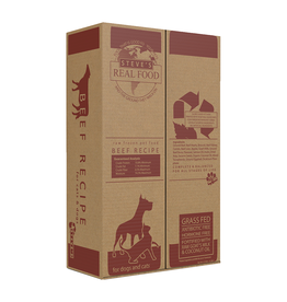 Steve's Real Food Frozen Raw Beef Nuggets For Dogs & Cats 9.5LB Box