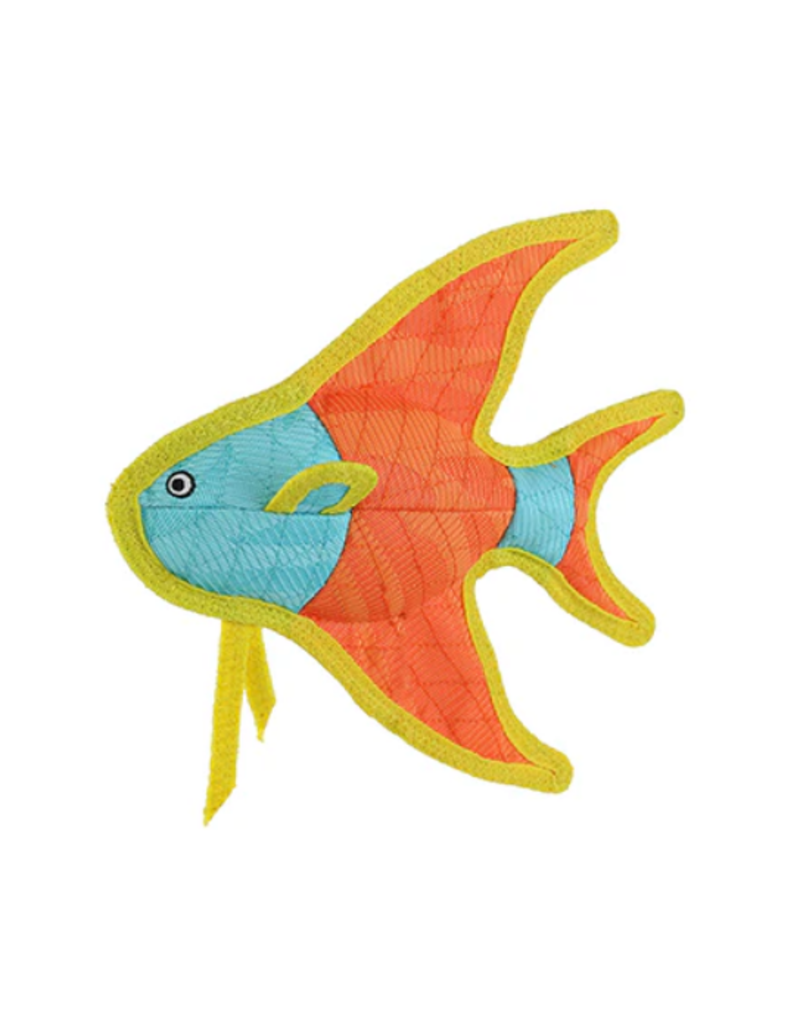 DuraForce DuraForce Angel Fish- Orange, Durable, Squeaky  Dog Toy