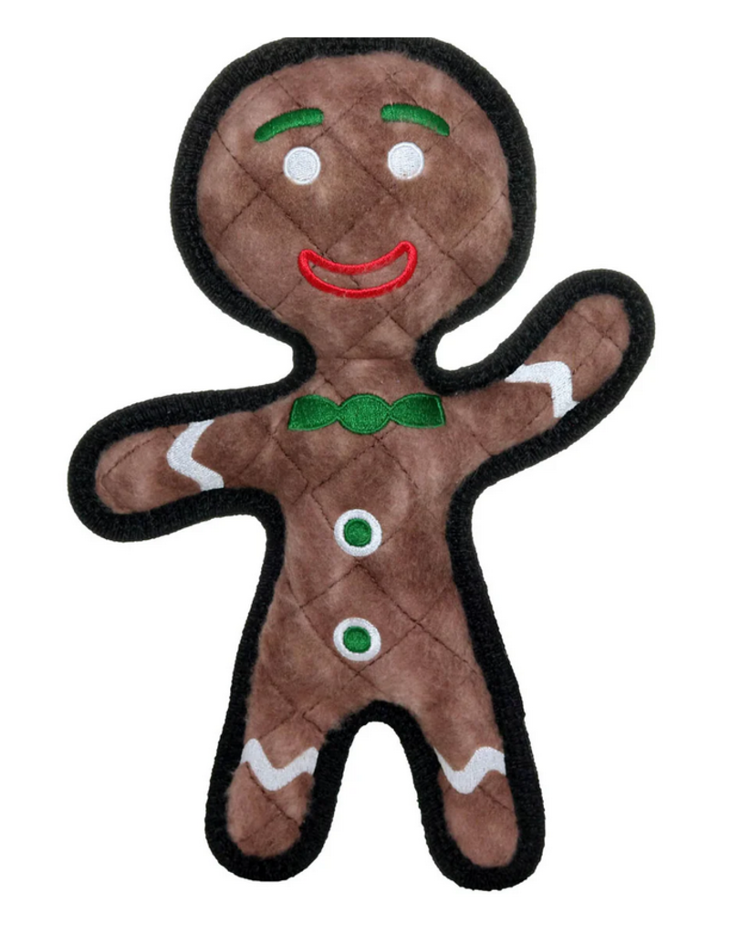 Tuffy's VIP Tuffy Gingerbread Man Christmas Dog Toy