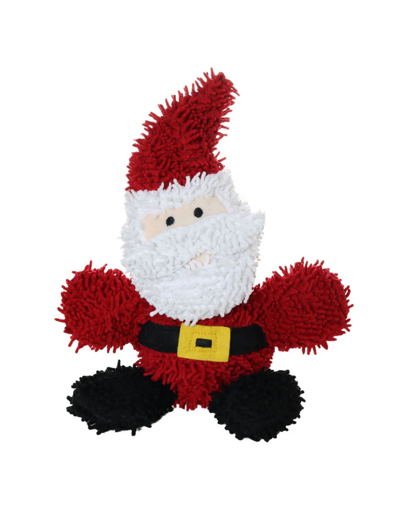 Mighty VIP Tuffy Mighty Microfiber Ball Santa Christmas Holiday Dog Toy
