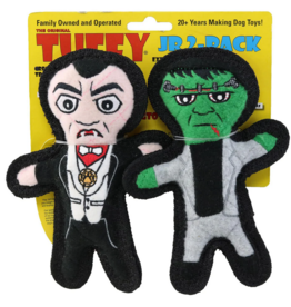 Tuffy's VIP Tuffy Jr Holiday Dracula & Frankenstein 2 Pack Dog Toys