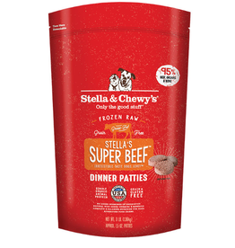 Stella & Chewy's Stella & Chewy's Frozen Raw Super Beef Dinner Patties For Dogs 3LB