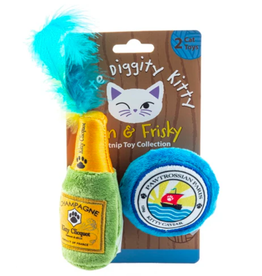 Haute Diggity Dog Kitty Clicquot (Bottle & Caviar) Cat Toy