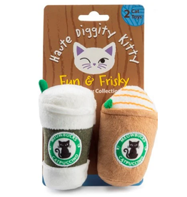 Haute Diggity Dog Meowbucks (2 Coffee Cups) Cat Toy