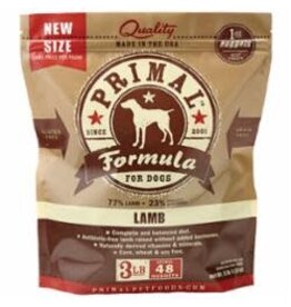 Primal Primal Frozen Raw Lamb Formula Nuggets Dog Food 3LB
