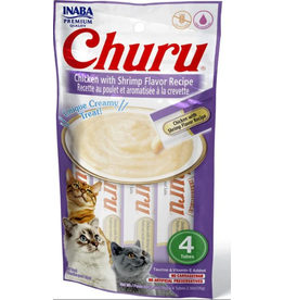 Inaba Inaba Churu Grain-Free Chicken with Shrimp Flavor Puree Lickable Cat Treat