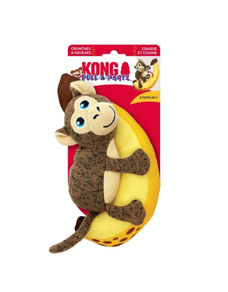 Kong Kong Pull-A-Partz Pals Monkey Dog Toy Medium