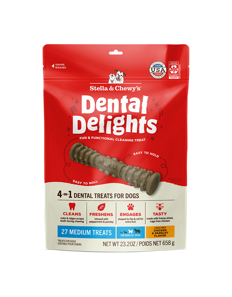 Stella & Chewy's Stella & Chewy's Dental Delights Medium Dental Treats (For Dogs 26-50LB) 23.2oz
