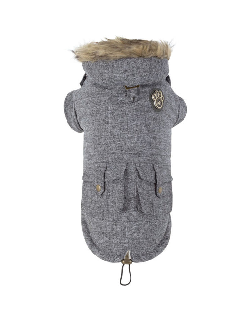 Canada Pooch Dog Army Parka Salt & Pepper 26