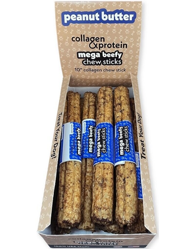 Frankly Frankly 10" Peanut Butter Flavored Collagen Chew Sticks For Dogs