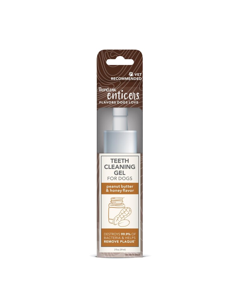 TropiClean Tropiclean Enticers Peanut Butter & Honey Flavor Teeth Cleaning Gel for Dogs