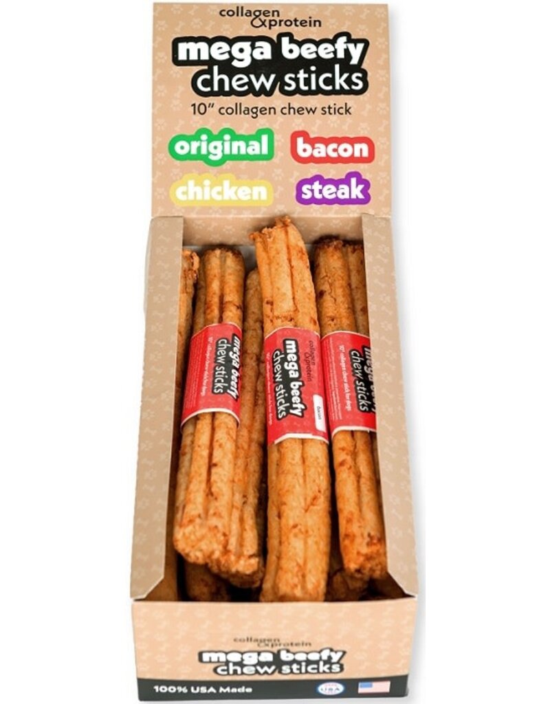 Frankly Frankly 10" Bacon Flavored Collagen Chew Sticks For Dogs