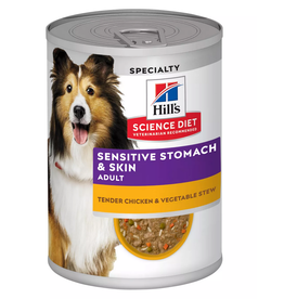 Hill's SD Sensitive Stomach & Skin Adult Chicken/Vegtable Stew 12.5oz (608496)