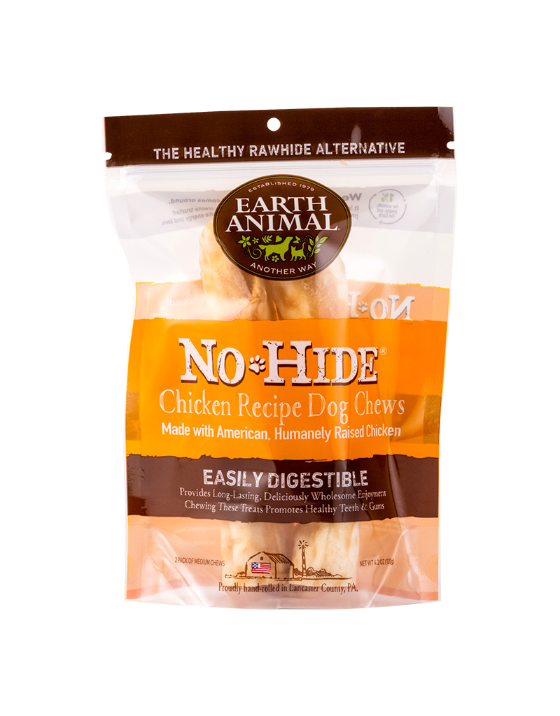 Earth Animal Earth Animal No-Hide Chicken Rolls For Dogs 7" 2 Pack