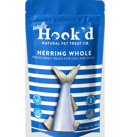 Totally Hook'd Whole Freeze Dried Herring For Cats & Dogs 2oz
