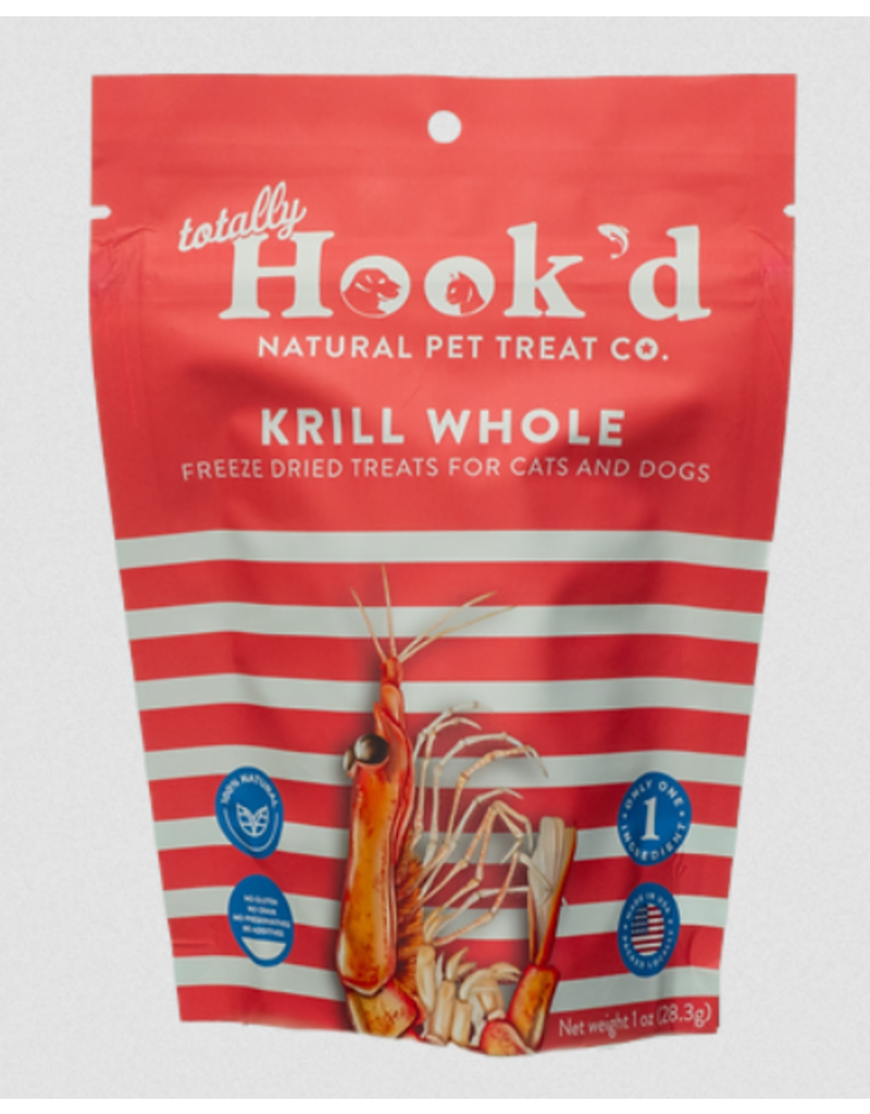 Totally Hook'd Whole Freeze Dried Krill For Cats & Dogs 1oz