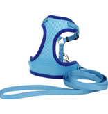 Coastal Pet Products Coastal Comfort Soft Adjustable Cat Harness with 6' Leash Blue
