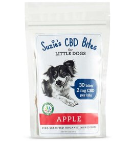 Suzie's CBD Bites Apple Recipe For Little Dogs 2mg 30 Count