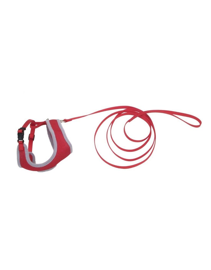 Coastal Pet Products Coastal Comfort Soft Mesh Cat Harness & Leash, Red, 11 to 14-in chest