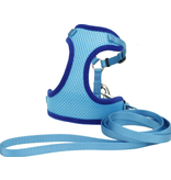 Coastal Pet Products Coastal Comfort Soft Adjustable Cat Harness with 6' Leash Blue