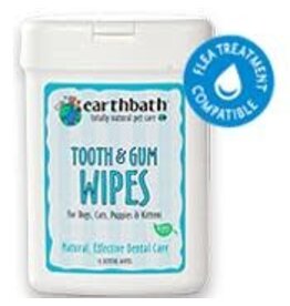 Earthbath Earthbath Tooth & Gum Wipes For Dogs, Cats, Puppies & Kittens 25 Ct