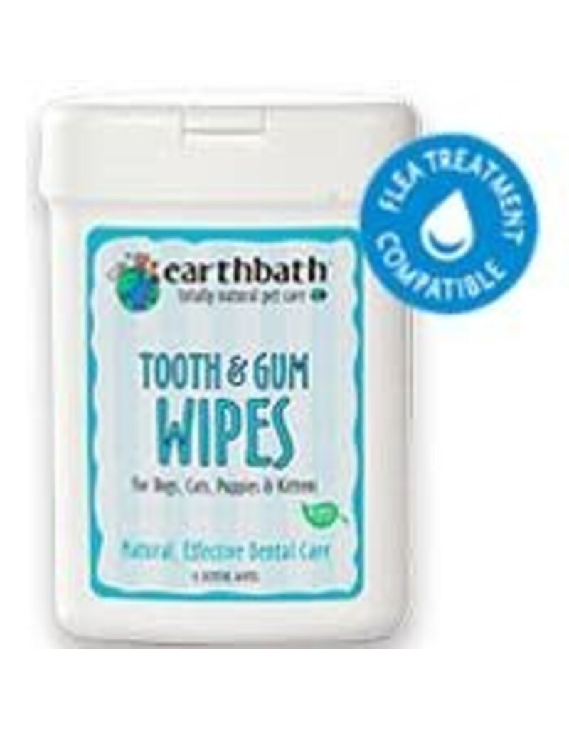 Earthbath Earthbath Tooth & Gum Wipes For Dogs, Cats, Puppies & Kittens 25 Ct