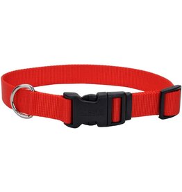 Coastal Pet Products Coastal Style 6401 5/8" x 10-14" Nylon Adjustable Collar Red