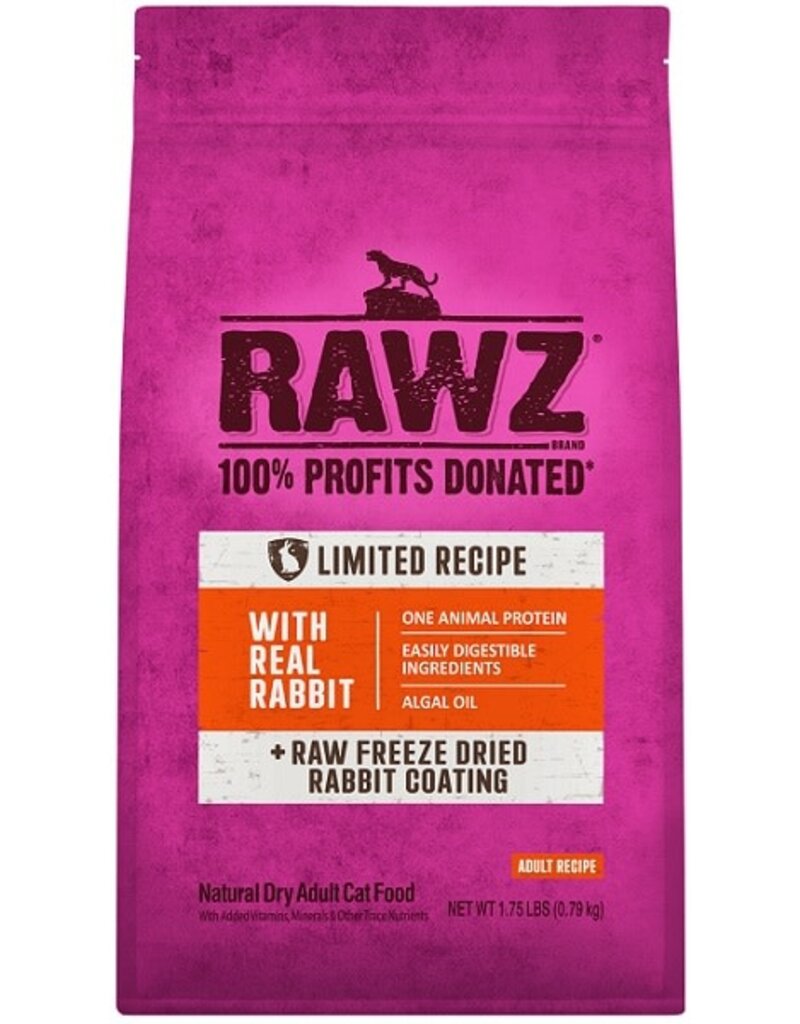 Rawz Rawz Limited Recipe Freeze Dried Raw Coated Rabbit Cat Food 1.75LB