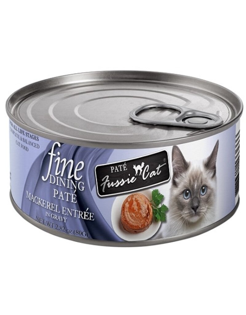 Fussie Cat Fussie Cat Fine Dinning Pate Mackerel Entree In Gravy Canned Cat Food 2.82oz